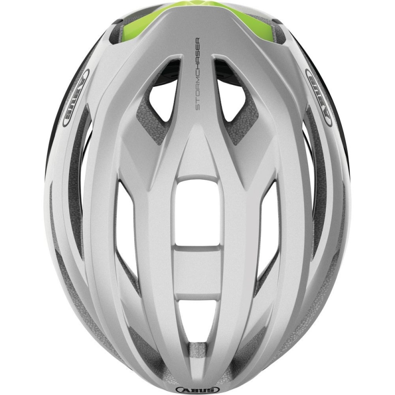 Kask rowerowy Abus StormChaser srebrny