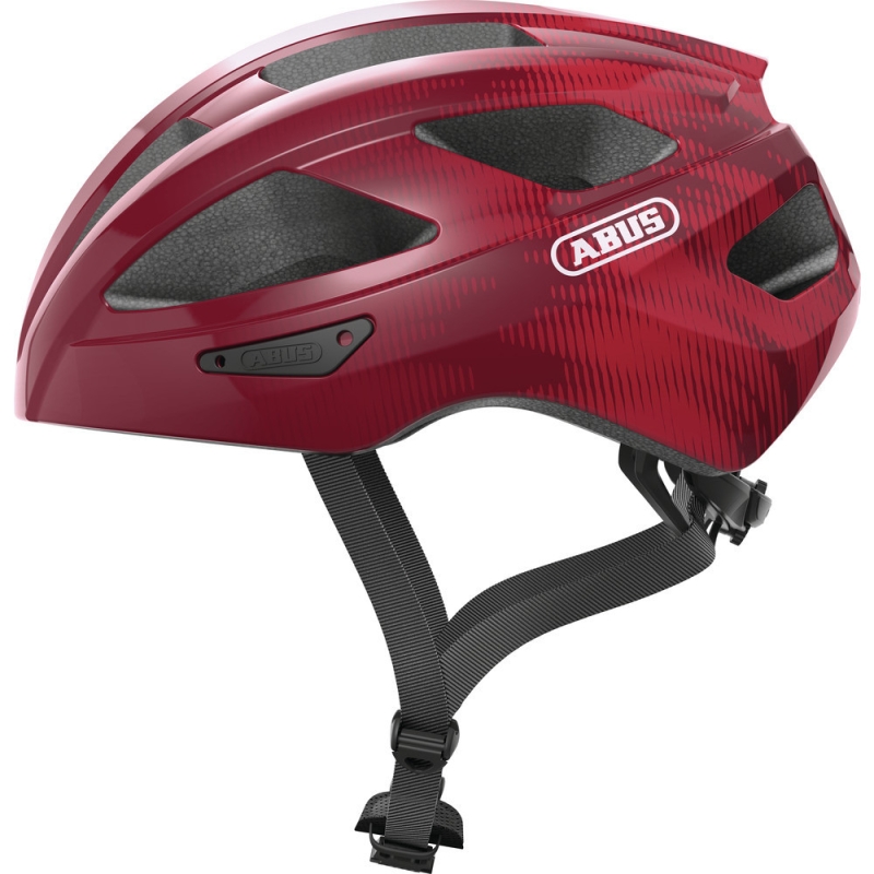 Kask rowerowy Abus Macator bordowy