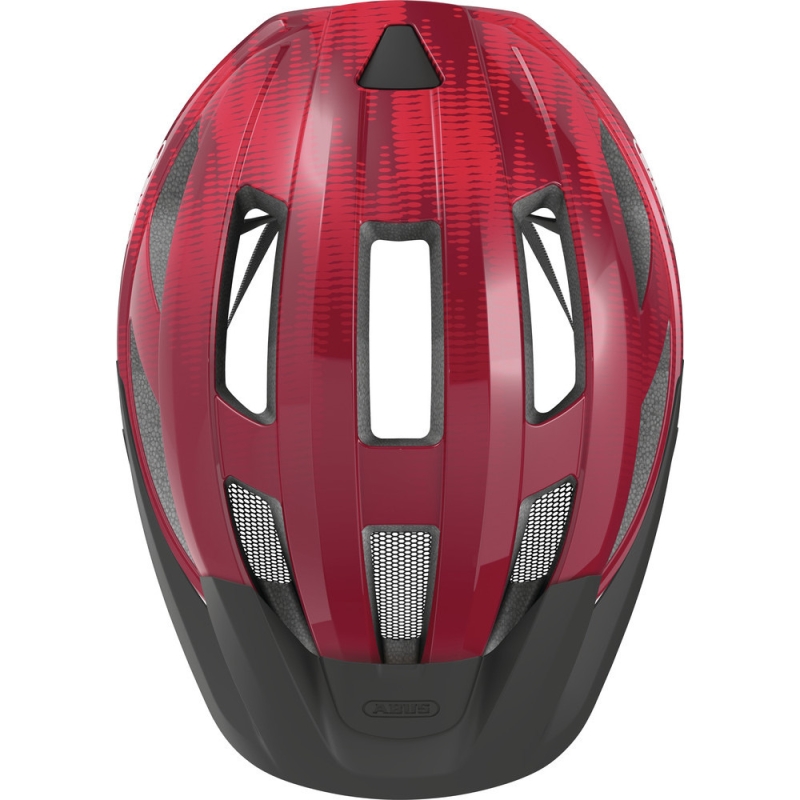 Kask rowerowy Abus Macator bordowy