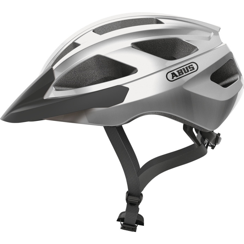 Kask rowerowy Abus Macator srebrny