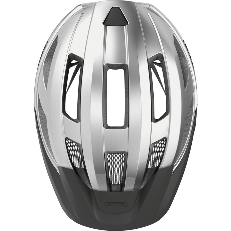 Kask rowerowy Abus Macator srebrny