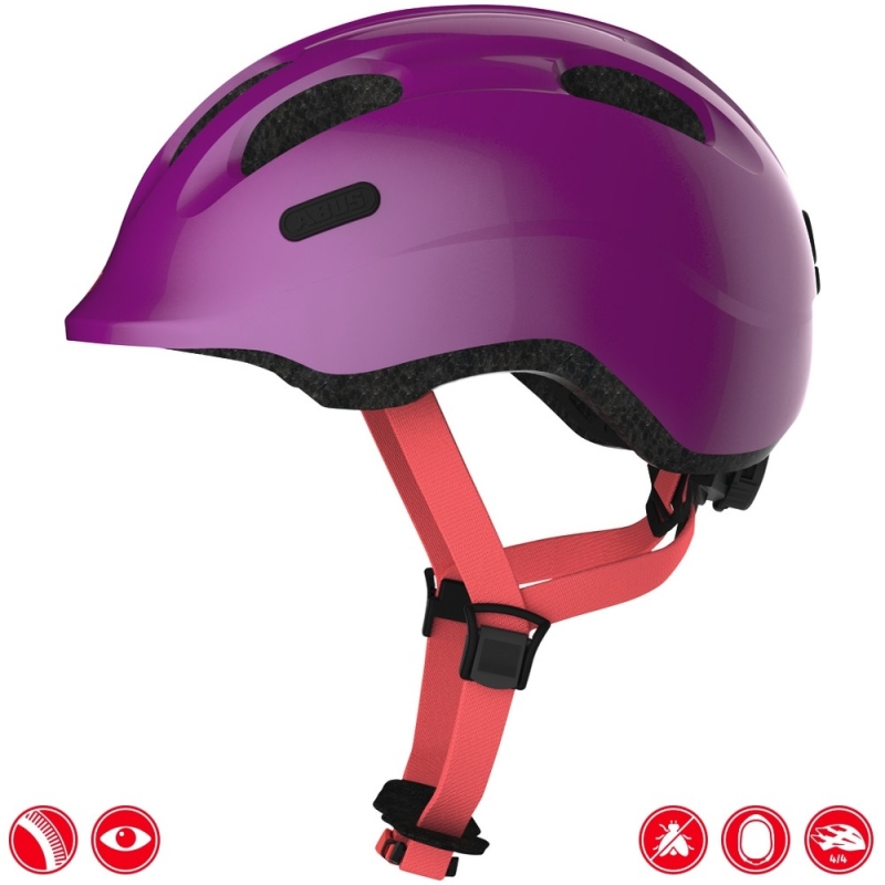 Kask rowerowy Abus Smiley 2.1 fioletowy