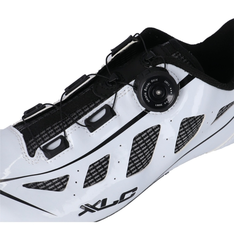 Buty szosowe XLC CB-R08 Carbon biało-czarne
