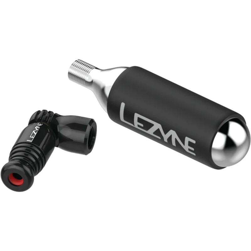 Pompka na naboje CO2 Lezyne Trigger Speed Drive czarna z nabojem 16g