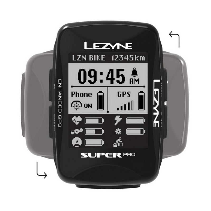 Nawigacja rowerowa Lezyne Super Pro GPS Smart Loaded + lampka