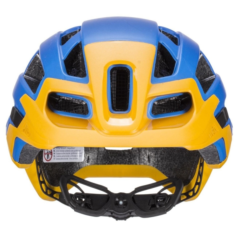 Kask rowerowy Uvex Finale 2.0 niebiesko-żółty