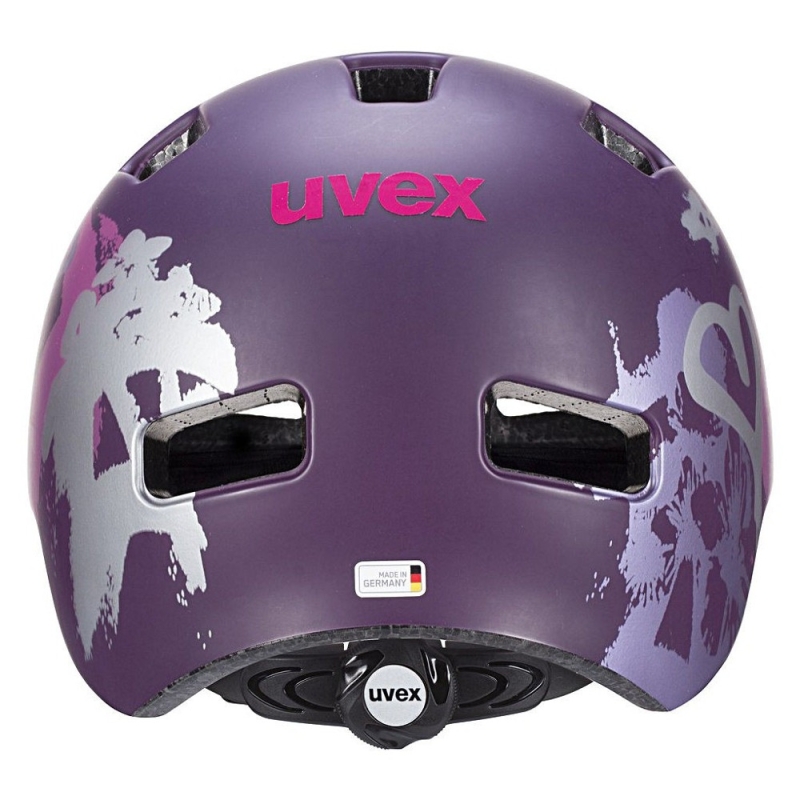 Kask rowerowy orzech Uvex HLMT 4 CC hearts fioletowy