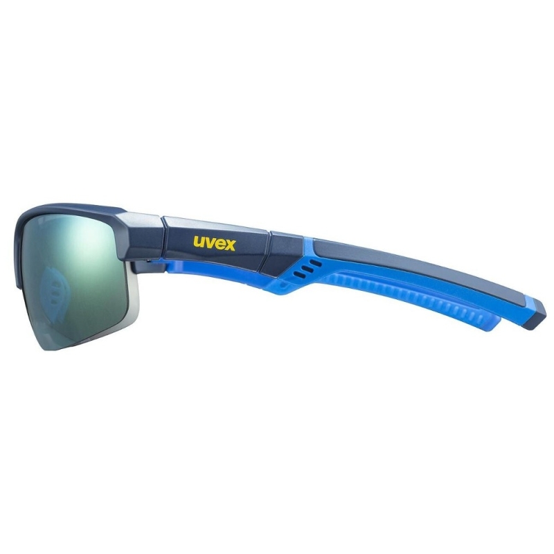 Okulary rowerowe Uvex Sportstyle 226 czarno-niebieskie