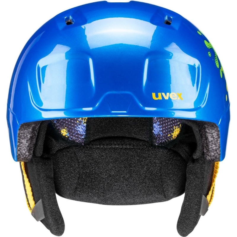 Kask narciarski Uvex Heyya splash niebiesko-żółty