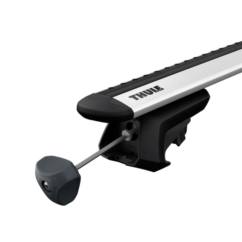 Bagażnik Dachowy Thule SlideBar Evo Volkswagen Caddy Maxi 5-dr Van 2008-2015 na relingi srebrny