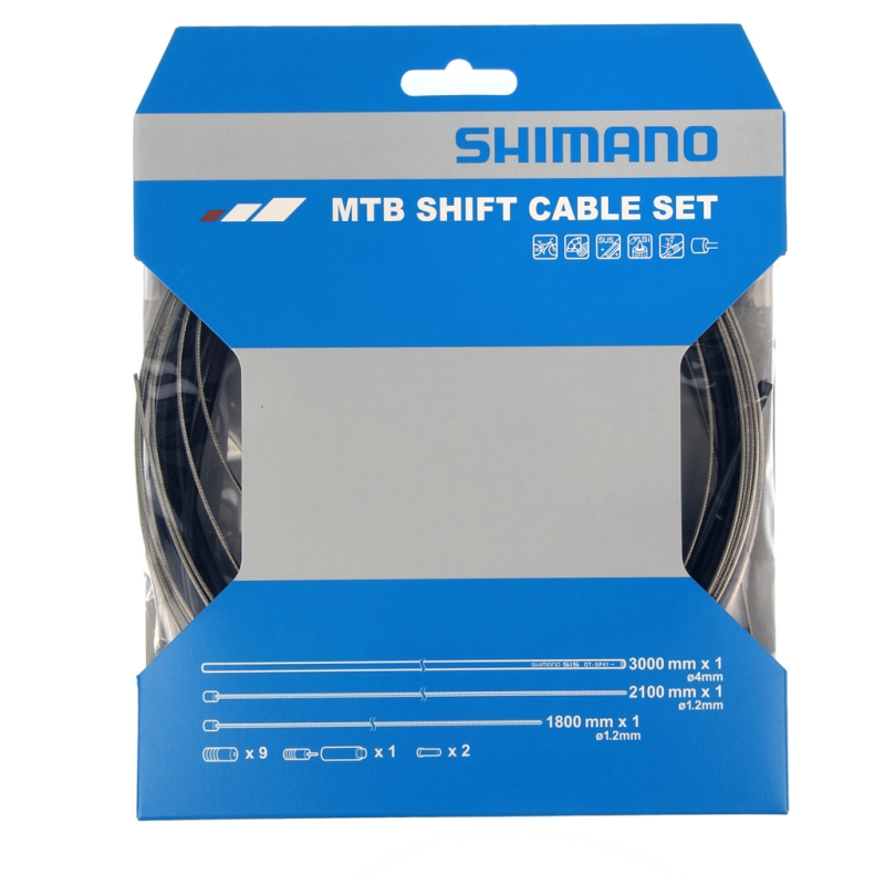Zestaw linek i pancerzy przerzutki Shimano MTB Optislik