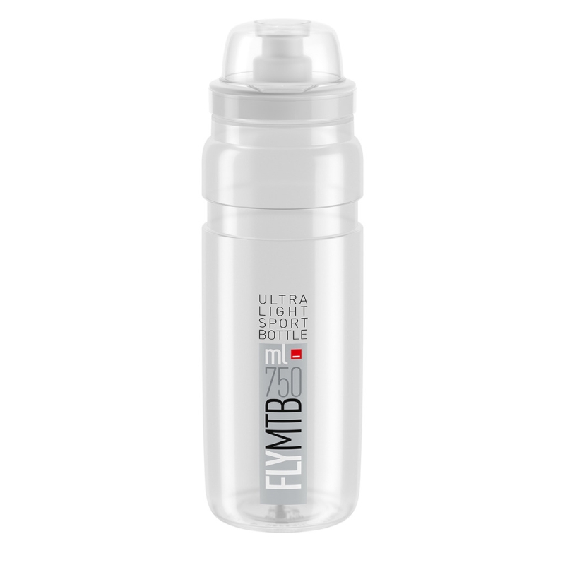 Bidon Elite Fly MTB Clear Grey