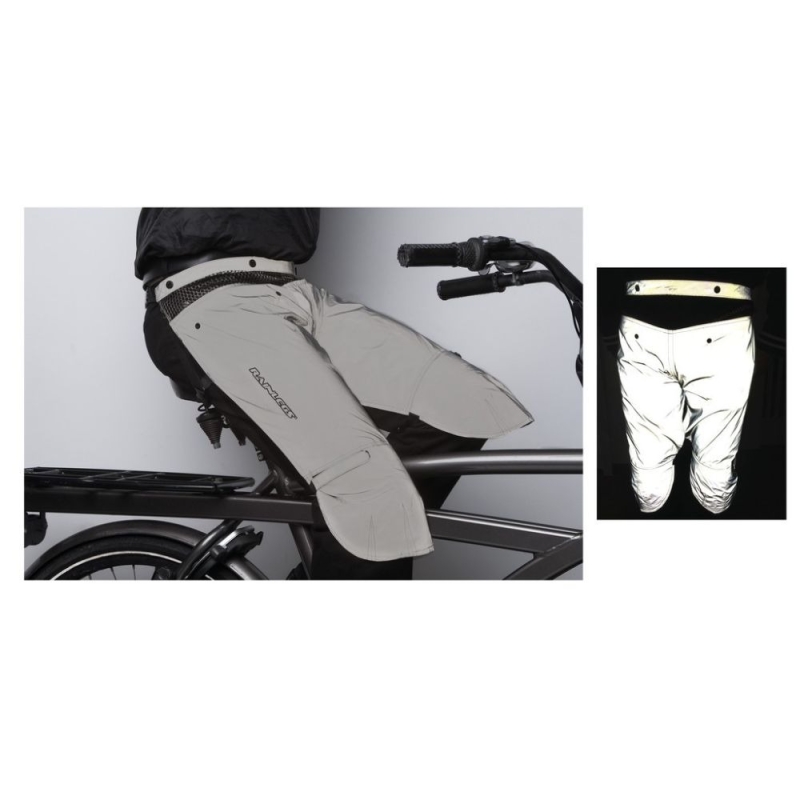 Ochraniacze przeciwdeszczowe na nogi Rainlegs Reflective szare
