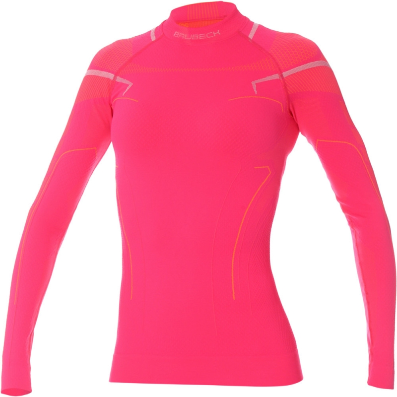 Bluza termoaktywna damska Brubeck Thermo fuksjowa