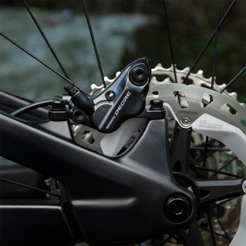 Zacisk hamulca tarczowego Shimano Deore BR-M6120 Post Mount (okładziny żywiczne)