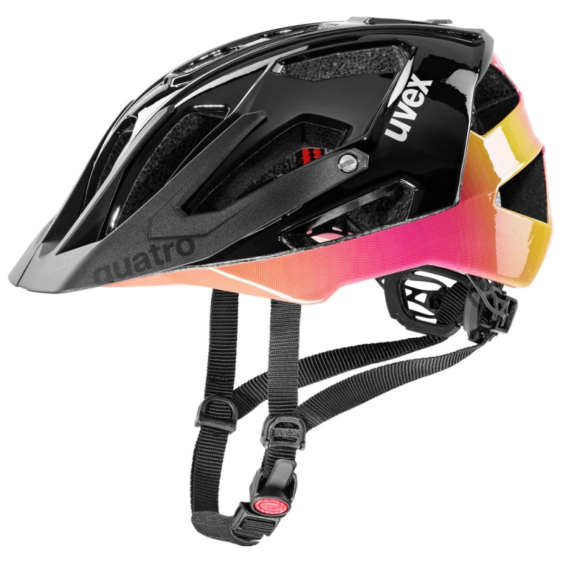 Kask rowerowy Uvex Quatro czarno-różowy