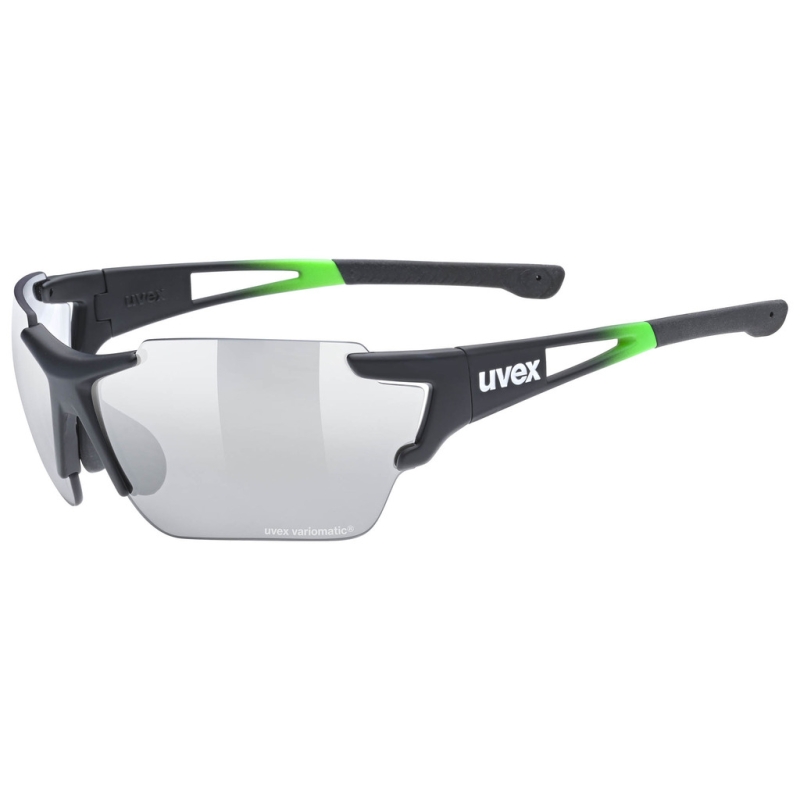 Okulary rowerowe Uvex Sportstyle 803 Race V czarno-zielone