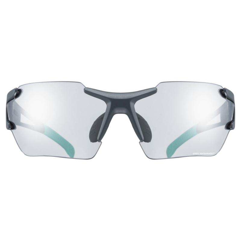 Okulary rowerowe Uvex Sportstyle 803 Race V Small szaro-zielone