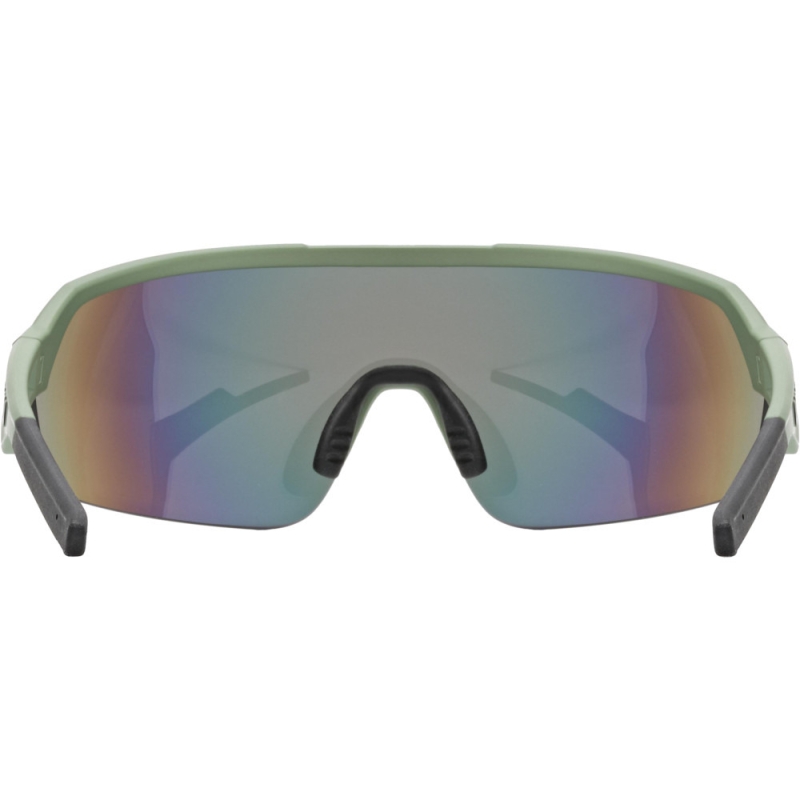 Okulary rowerowe Uvex Sportstyle 227 czerwono-zielone
