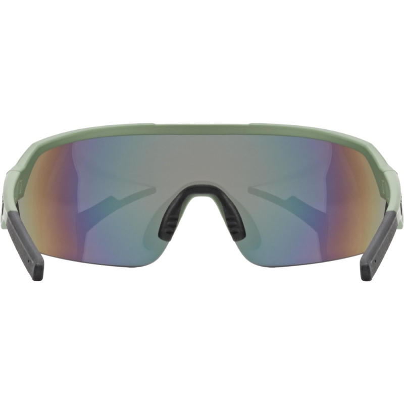 Okulary rowerowe Uvex Sportstyle 227 czerwono-zielone