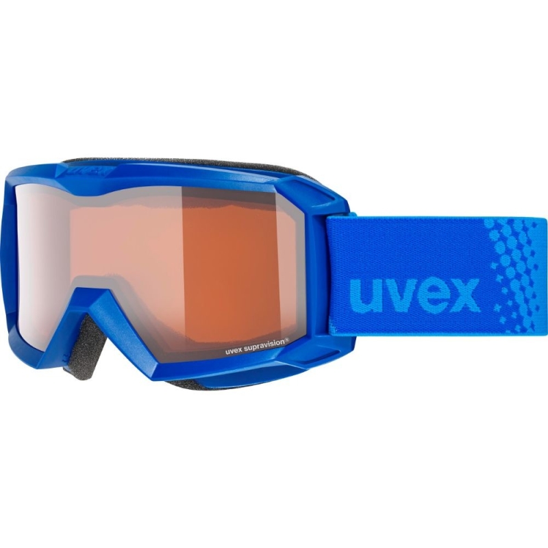 Uvex Flizz LG Gogle narciarskie junior dziecięce inkblue lasergold clear