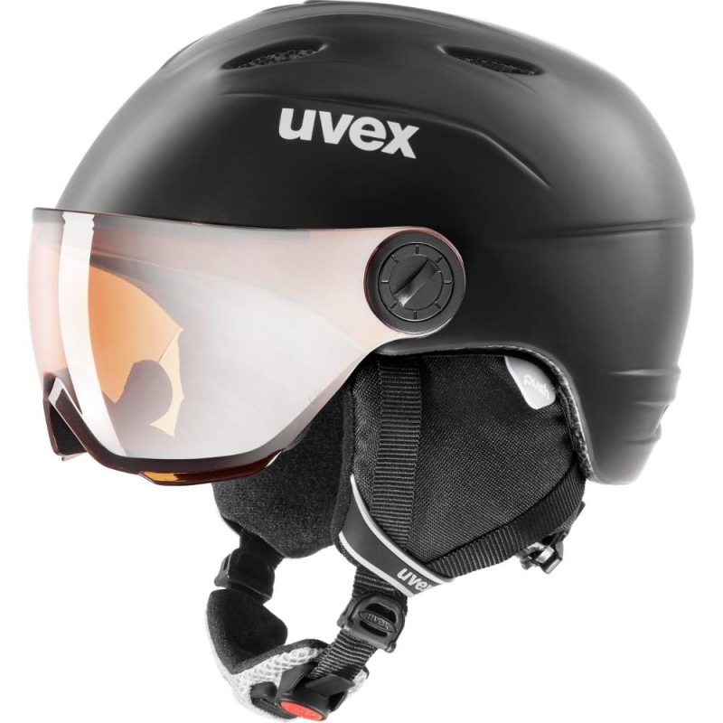 Kask narciarski Uvex Junior Visor Pro czarny