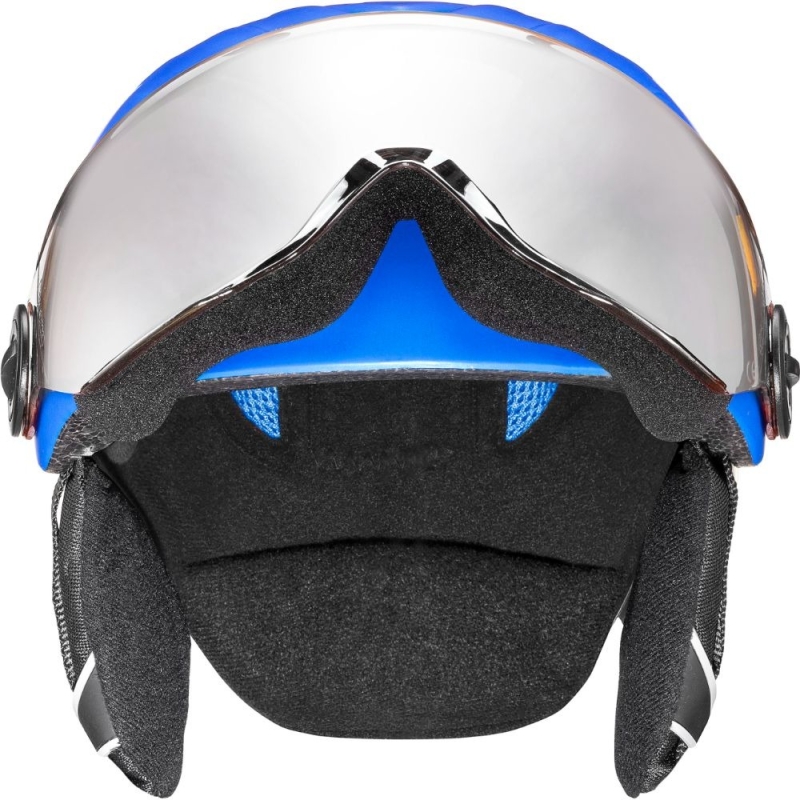 Kask narciarski Uvex Junior Visor Pro niebieski