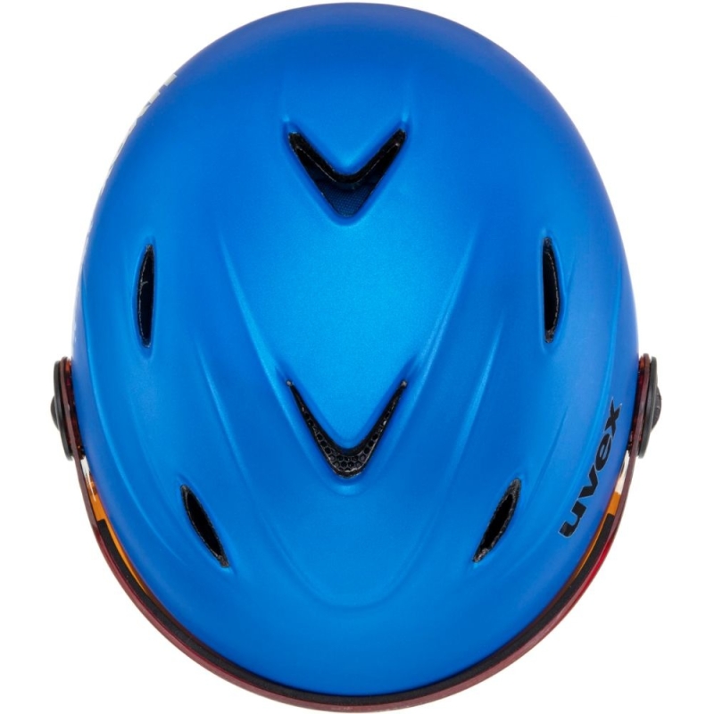 Kask narciarski Uvex Junior Visor Pro niebieski