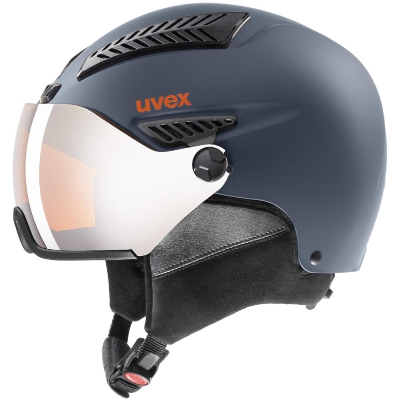 Kask narciarski Uvex HLMT 600 Visor granatowy