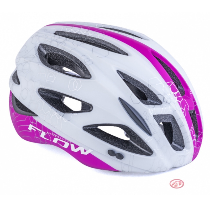 Kask rowerowy Author Flow X9 biało-różowy