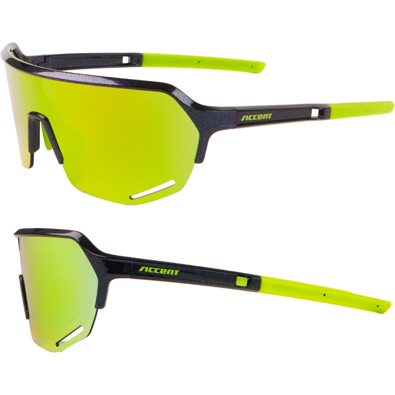 Okulary rowerowe Accent Hero ultrafiolet-żółte