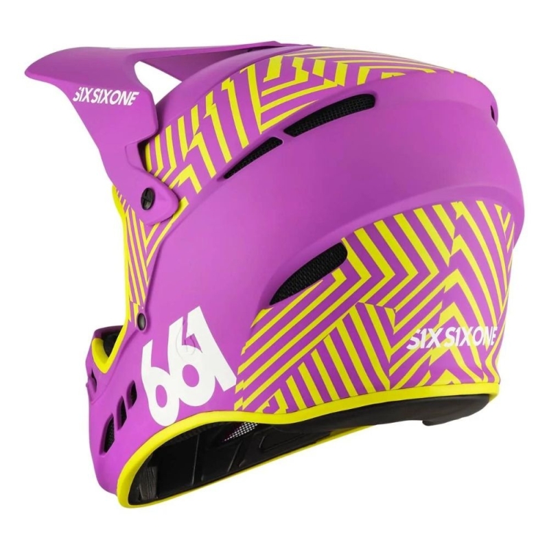 Kask rowerowy Fullface SixSixOne 661 Reset fioletowy