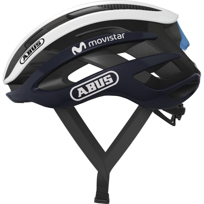 Kask rowerowy Abus AirBreaker Movistar biały