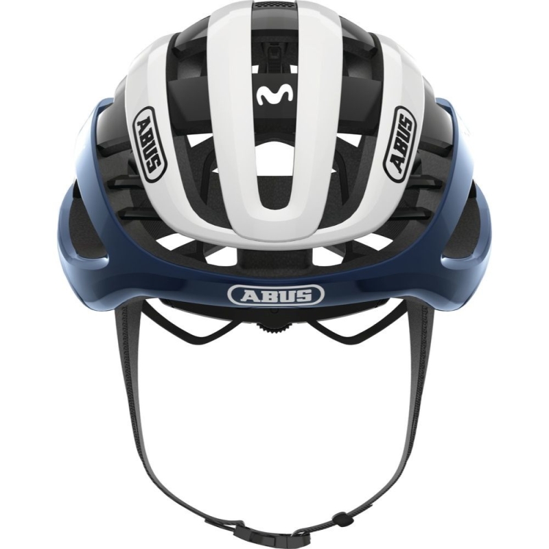 Kask rowerowy Abus AirBreaker Movistar biały