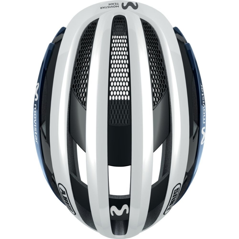 Kask rowerowy Abus AirBreaker Movistar biały