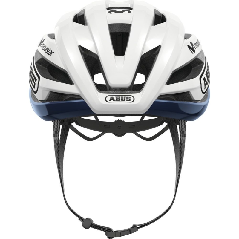 Kask rowerowy Abus StormChaser Movistar biały