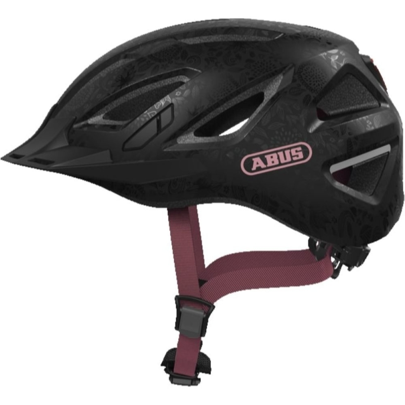 Kask rowerowy Abus Urban-I 3.0 czarno-różowy