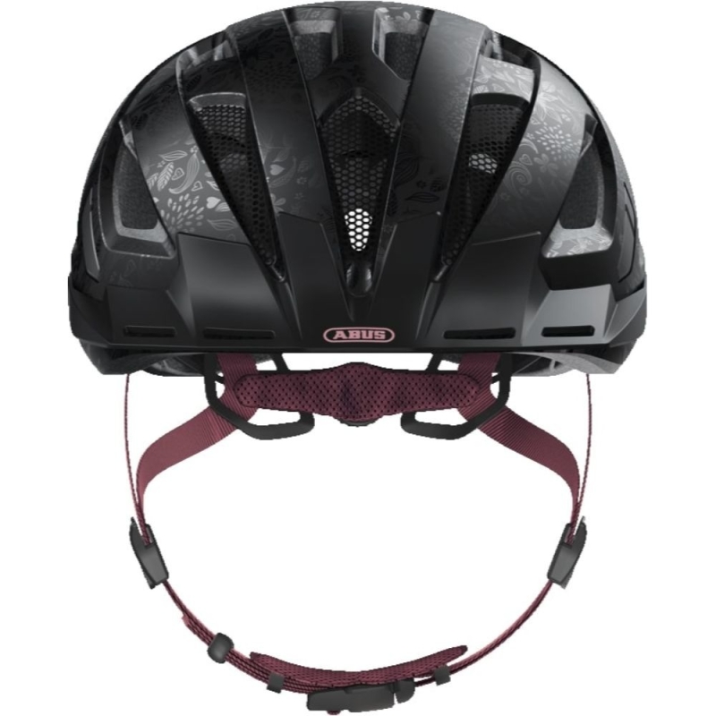 Kask rowerowy Abus Urban-I 3.0 czarno-różowy