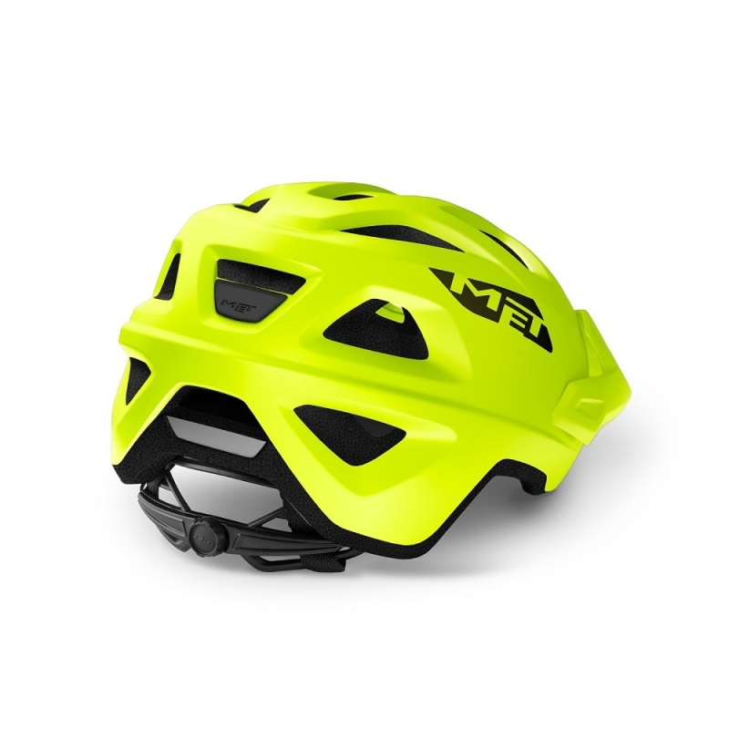 Kask rowerowy MET Echo żółty fluo