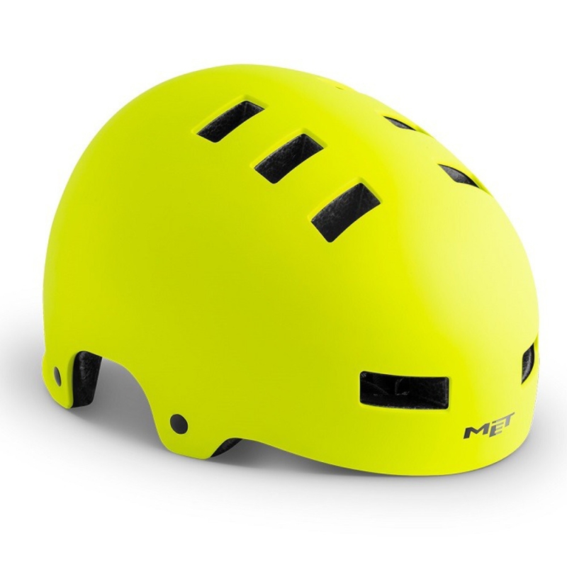 Kask rowerowy orzech MET Zone żółty