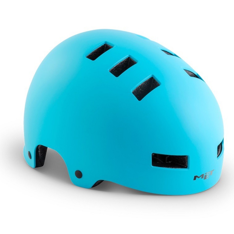 Kask rowerowy orzech MET Zone turkusowy