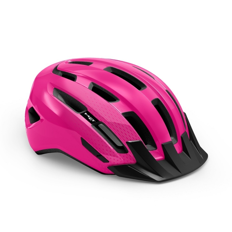 Kask rowerowy MET Downtown różowy