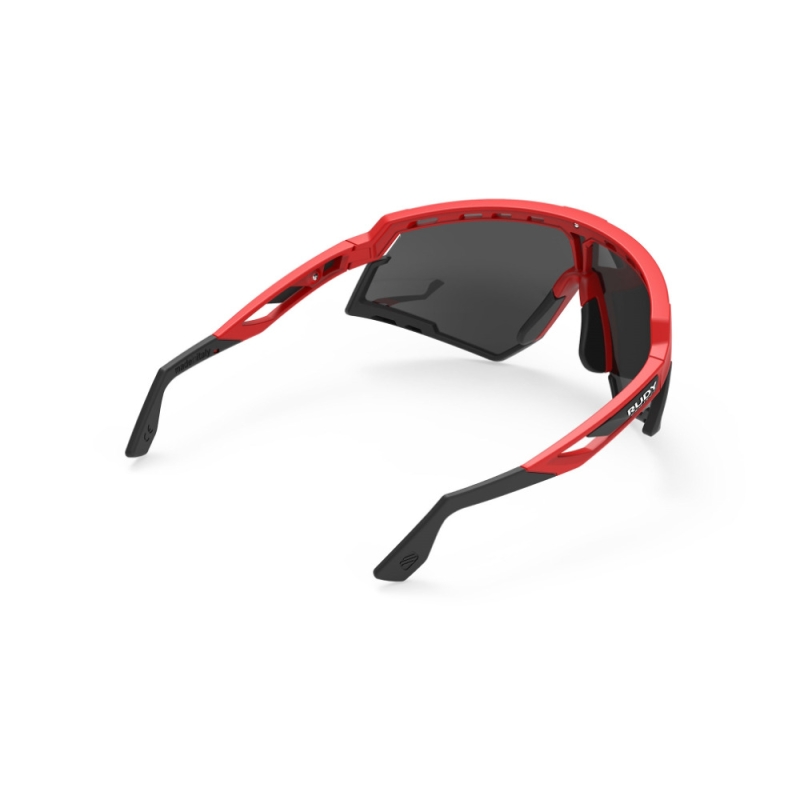 Okulary rowerowe Rudy Project Defender czarno-czerwone
