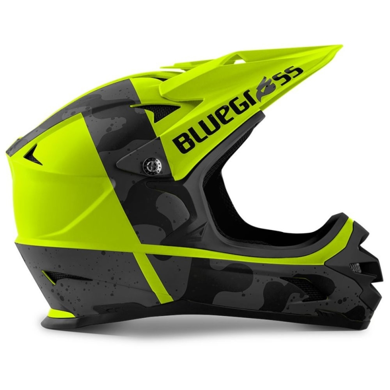 Kask rowerowy Fullface Bluegrass Intox żółto-czarny