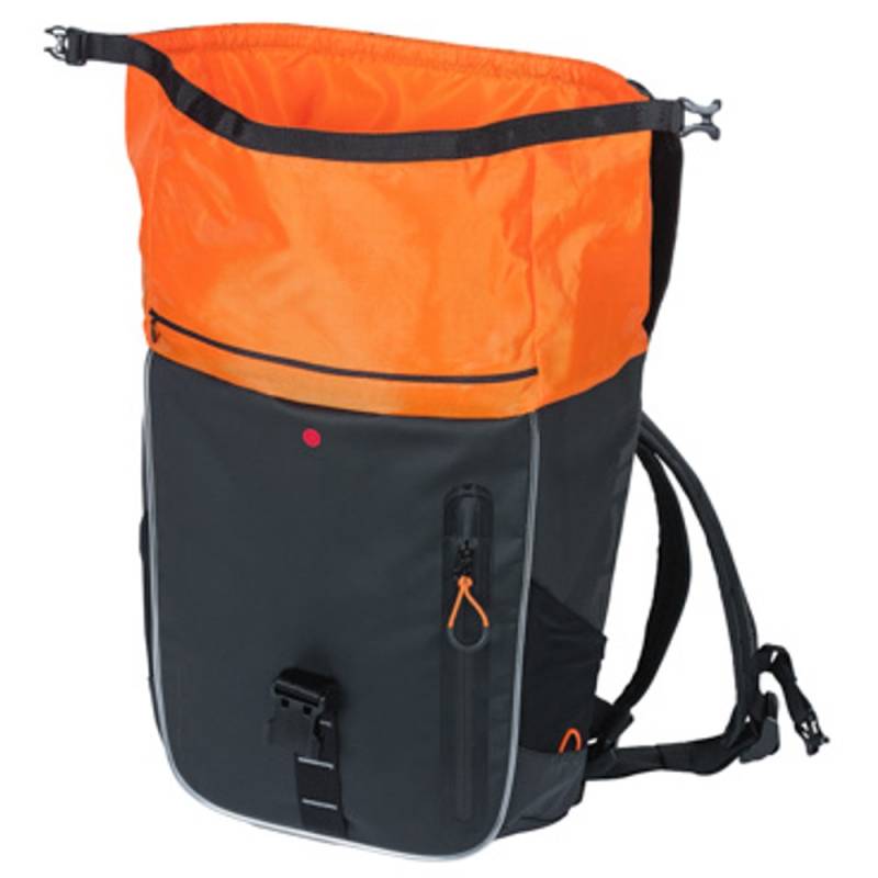 Torba Basil Miles Tarpaulin Nordlicht Hook On czarno pomarańczowa