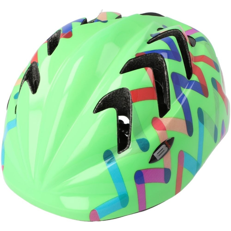 Kask rowerowy Merida B-Skin Kidy Pro Zigzag zielony