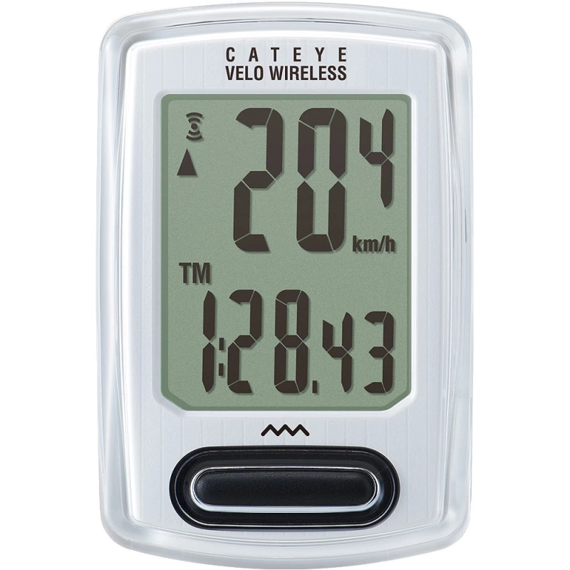 Licznik rowerowy bezprzewodowy Cateye Velo Wireless CC-VT230W biały