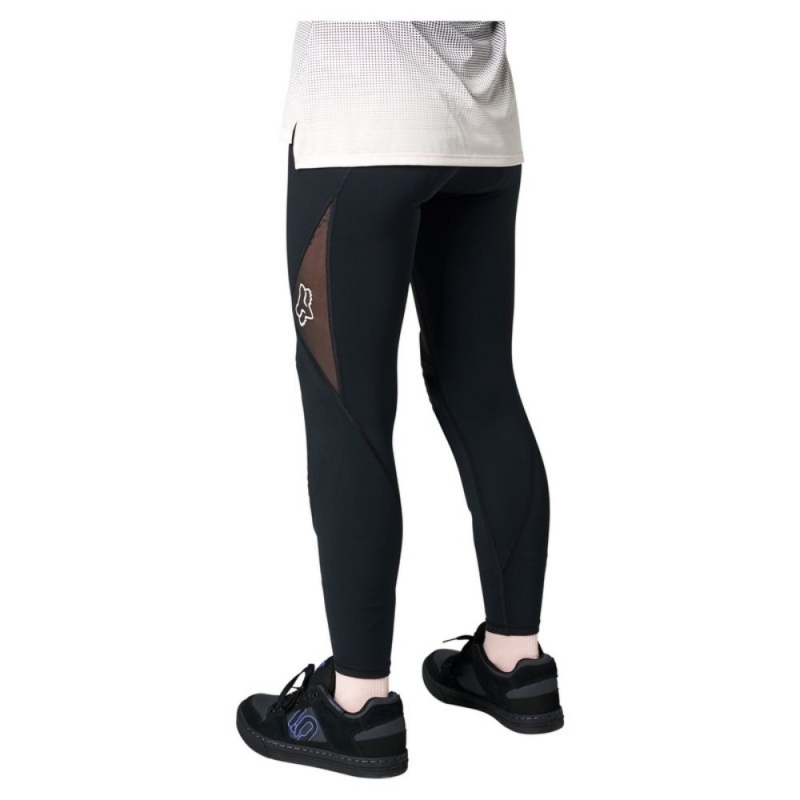 Spodnie rowerowe damskie Fox Lady Ranger Tight czarne