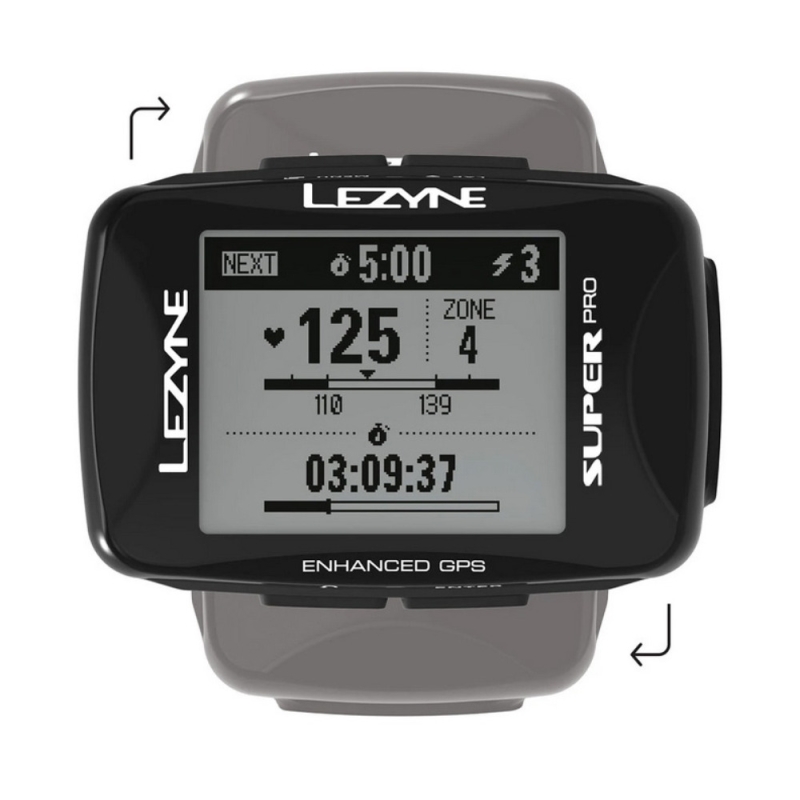 Nawigacja rowerowa Lezyne Super Pro GPS HRSC Loaded z czujnikami