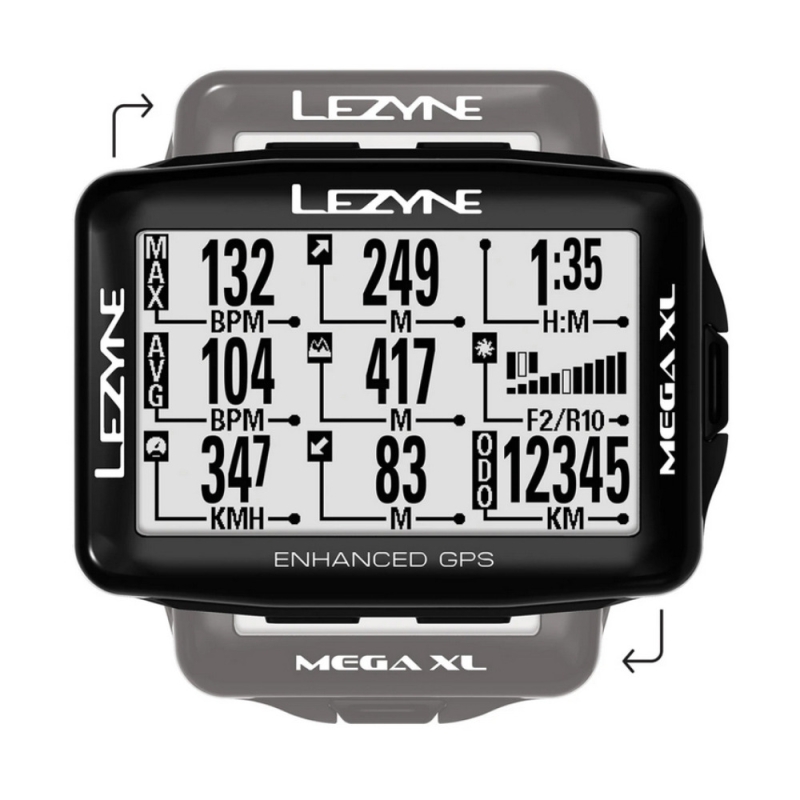 Nawigacja rowerowa Lezyne Mega XL GPS HRSC Loaded z czujnikami